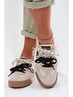 Dámské tenisky s dvojitým šněrováním Big Star model 22042687 Béžové - Big Star Shoes