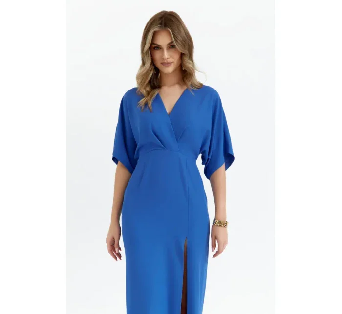 model 20589785 Maxi šaty modré - Makover model 20589785 Maxi šaty modré - Makover