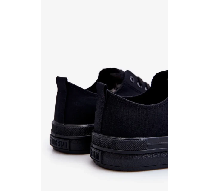 Nízké šněrovací tenisky Big Star LL274967 Černé Nízké šněrovací tenisky Big Star LL274967 Černé