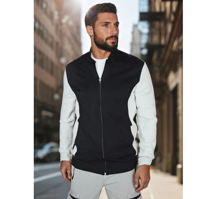 Pánská mikina na zip se stojáčkem černá Dstreet model 21986046 - FashionStreet Pánská mikina na zip se stojáčkem černá Dstreet model 21986046 - FashionStreet