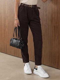 Spodnie damskie z paskiem  model 22383541 - FashionStreet