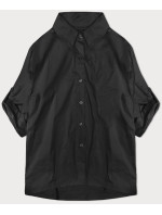 Černá košile s ozdobnou mašlí na zádech (24018)