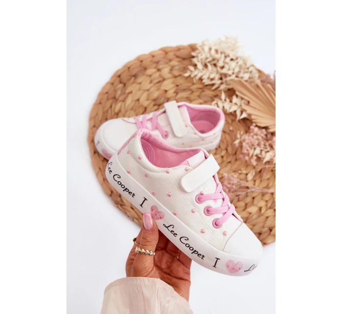 Dětské tenisky Lee Cooper LCW-24-02-2159 Bílé Dětské tenisky Lee Cooper LCW-24-02-2159 Bílé