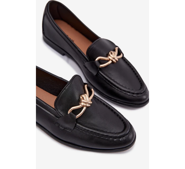 Dámské mokasíny s ozdobným detailem černé Rosynne Dámské mokasíny s ozdobným detailem černé Rosynne