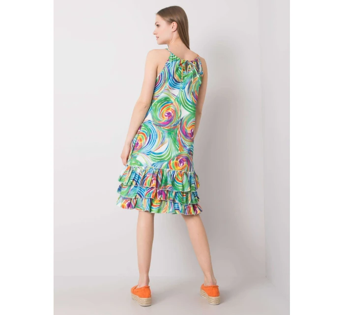 Šaty CHA SK 0852.89P bílá zelená