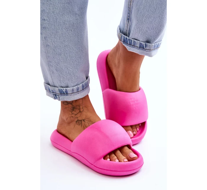 Dámské lehké pěnové pantofle na platformě Fuchsie Milton Dámské lehké pěnové pantofle na platformě Fuchsie Milton