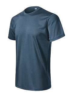 Zoom tričko pánské tmavý denim melír
