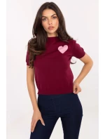 Svetr s krátkým rukávem model 219594 Factory Price Svetr s krátkým rukávem model 219594 Factory Price