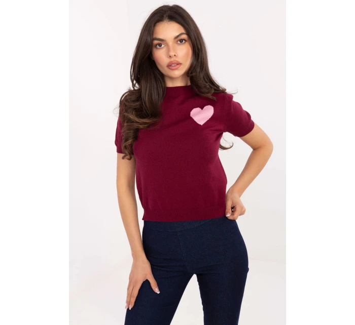 Svetr s krátkým rukávem model 219594 Factory Price Svetr s krátkým rukávem model 219594 Factory Price