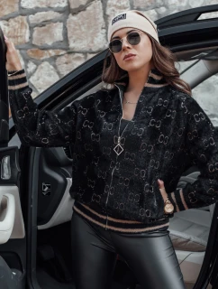 Dámská alpaka JOYCE rozepínací bunda černá FashionStreet NY0689