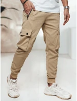 Pánské kalhoty cargo béžové FashionStreet UX4461 Pánské kalhoty cargo béžové FashionStreet UX4461