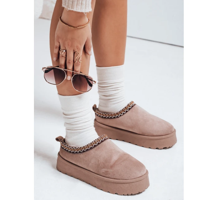 Dámské sněhule s vyšívaným béžové Dstreet model 21993271 - FashionStreet