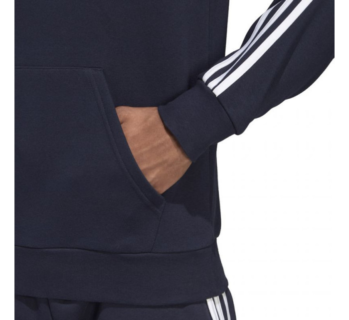 Adidas Essentials 3 Stripes Pullover French Terry mikina černá M DU0499