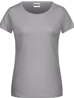 8007 Dámské tričko z bio bavlny model 22415382 steel grey - Daiber