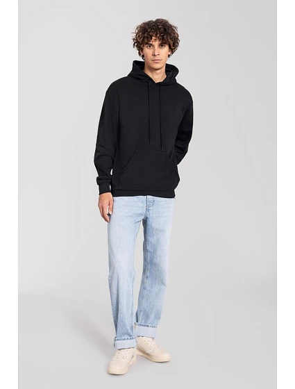 Fruit of the Loom Iconic 250 Hooded Sweat Mikina s kapucí 16.2294 black Fruit of the Loom Iconic 250 Hooded Sweat Mikina s kapucí 16.2294 black
