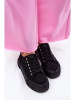 Dámské Textilní Tenisky Big Star RR274403 Černé Dámské Textilní Tenisky Big Star RR274403 Černé