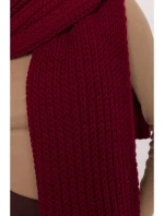 model 21417252 Žebrovaná šála bordó - Moe