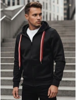 Pánská mikina s kapucí černá Dstreet model 21982570 - FashionStreet Pánská mikina s kapucí černá Dstreet model 21982570 - FashionStreet