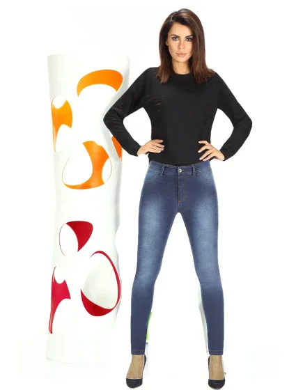 Dámské legíny light blue model 6756391 - Bas Bleu