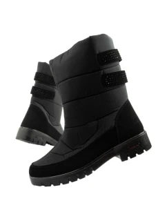 Progress zimní boty sněhové boty dámské zateplené módní dámské zipy