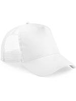 Beechfield B 640B Dětská 5 panelová kšiltovka Trucker 53.640B white/white