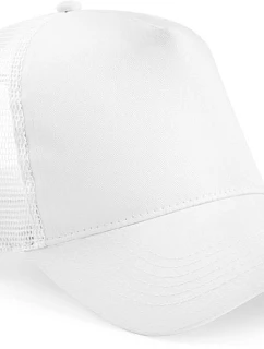 Beechfield B 640B Dětská 5 panelová kšiltovka Trucker 53.640B white/white
