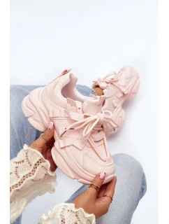 Dámské tenisky na masivní podrážce růžové model 21648323 - Boto