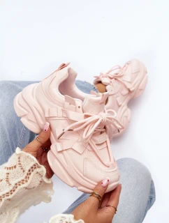 Dámské tenisky na masivní podrážce růžové model 21648323 - Boto