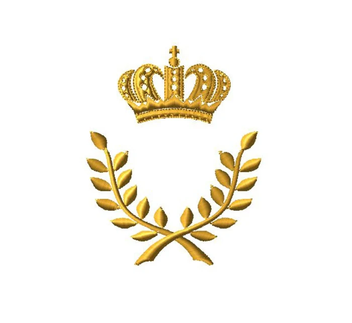 rámeček k výšivce monogramu korunka a vavřín rámeček k výšivce monogramu korunka a vavřín