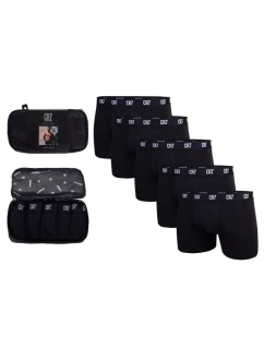 Pánské boxerky CR7 5 pack black k dárku - 8123-49-2902