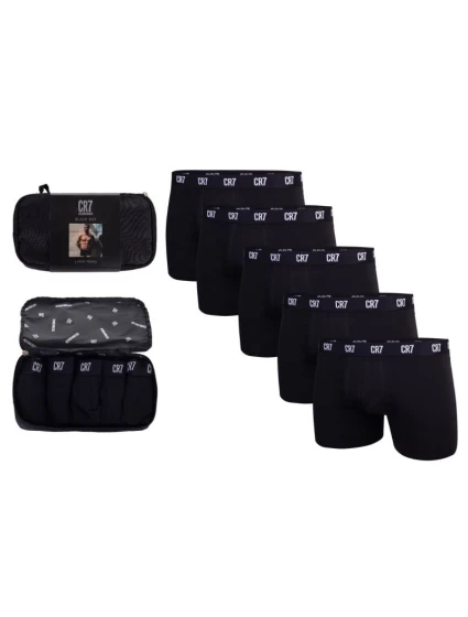 Pánské boxerky CR7 5 pack black k dárku - 8123-49-2902 Pánské boxerky CR7 5 pack black k dárku - 8123-49-2902