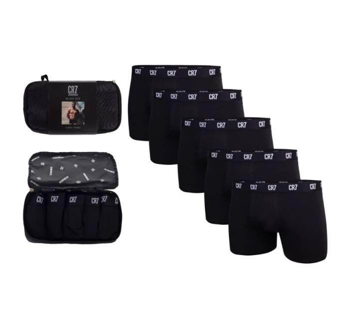 Pánské boxerky CR7 5 pack black k dárku - 8123-49-2902 Pánské boxerky CR7 5 pack black k dárku - 8123-49-2902