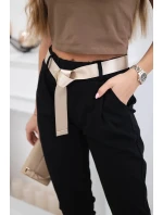 Kalhoty Puntor s páskem černý