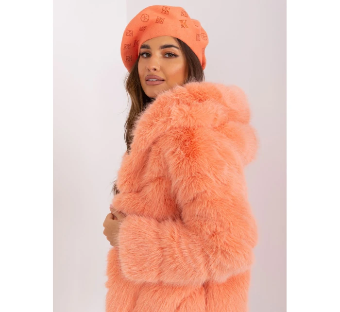 Czapka AT CZ model 18997544 brzoskwiniowy - FPrice Czapka AT CZ model 18997544 brzoskwiniowy - FPrice