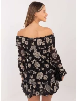 Šaty DHJ SK 15015.56P černá a béžová Šaty DHJ SK 15015.56P černá a béžová