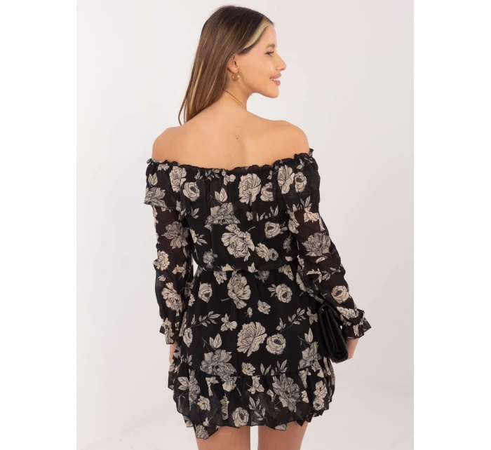 Šaty DHJ SK 15015.56P černá a béžová Šaty DHJ SK 15015.56P černá a béžová