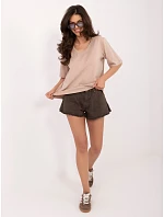 T shirt RV BZ model 22097718 ciemny bezowy - FPrice