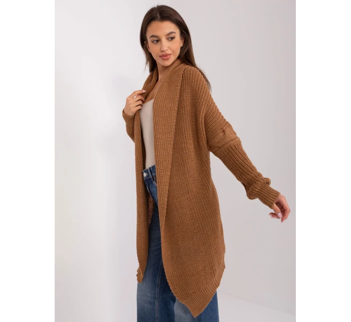 Kardigan TW SW BI model 18970074 brązowy - FPrice Kardigan TW SW BI model 18970074 brązowy - FPrice