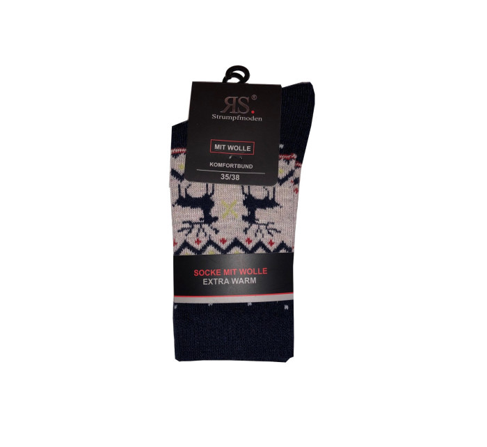 Ponožky RiSocks 43356 Mit Wolle Komfortbund vzor 35-46 A'2