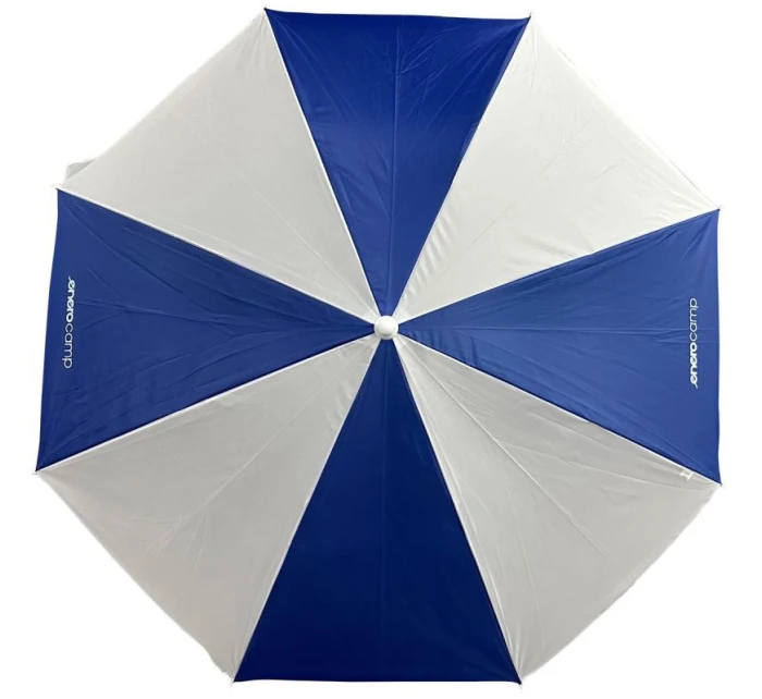BALKONOVÝ PLÁŽOVÝ SLUNEČNÍK 160 CM BÍLO-MODRÝ 1067643