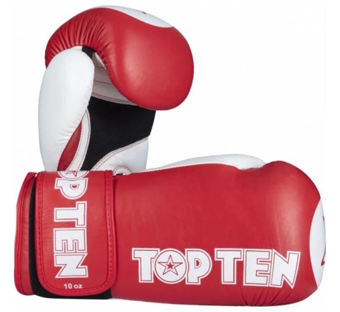 Boxerské rukavice model 21348279 10 oz červené - TOP TEN