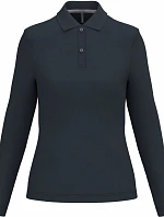 Kariban K 244 Dámské piqué polo s dlouhým rukávem 20.K244 navy
