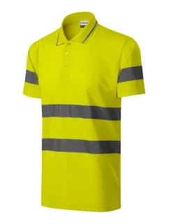 HV Runway polokošile unisex fluorescenční žlutá