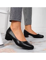 Dámské lodičky na klínku SK354A černé - Sergio Leone