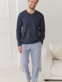 3668 PIŻAMA MĘSKA DŁUGA DORIAN M-2XL