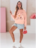 Dámská oversize mikina se srdíčky PINKNOTE pink FashionStreet BY1500