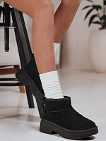 Dámské sněhule s tlustou podrážkou černé FashionStreet ZY1284