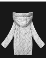 kurtka damska pikowana z kapturem Goodlookin jasny beż model 22003992 - S'WEST