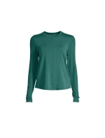 CASALL Delight Tričko s dlouhým rukávem Crew Neck zelené