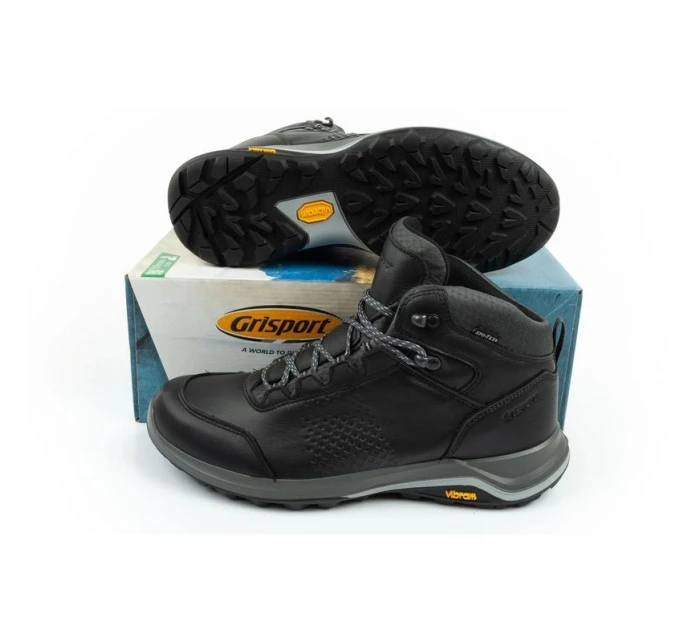 pánská treková obuv Nero leather black model 21895656 - Grisport pánská treková obuv Nero leather black model 21895656 - Grisport